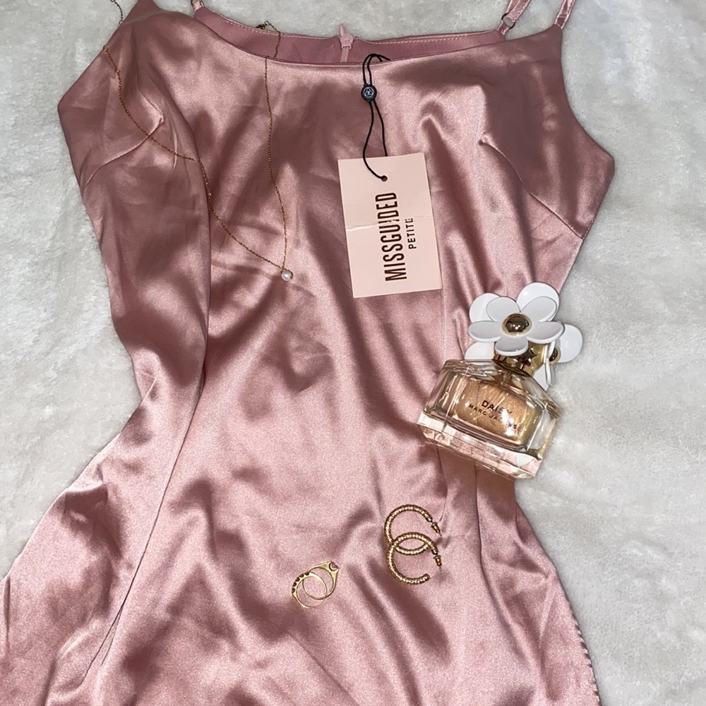 Pink Silk Dress